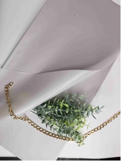 Пленка для цветов матовая однотонная 58*58см (светло-серый), 3листа